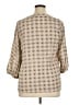 Soirée 100% Rayon Tan 3/4 Sleeve Blouse Size 1X - photo 2