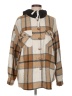 Shein 100% Polyester Plaid Tan Poncho Size L - photo 1
