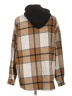 Shein 100% Polyester Plaid Tan Poncho Size L - photo 2