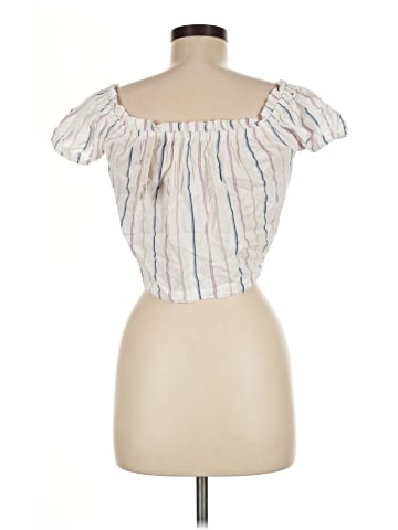 Olivia Grey Short Sleeve Blouse (view 2)