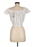 Olivia Grey 100% Rayon Ivory Short Sleeve Blouse Size M - photo 2