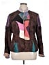 Chico's Graphic Brown Jacket Size XL (3) - photo 1