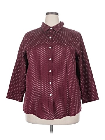 L.L.Bean 3/4 Sleeve Button-Down Shirt (view 1)