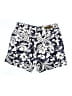 Bill Blass 100% Cotton Floral Blue Shorts Size 12 - photo 2