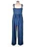 Old Navy 100% Cotton Blue Overalls Size L - photo 2