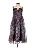 Lulus 100% Polyester Paisley Blue Cocktail Dress Size L - photo 1