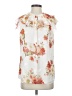 Elie Tahari Floral White Sleeveless Blouse Size S - photo 1