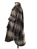 LUCCA 100% Polyester Gray Poncho Size M - photo 5