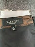 Talbots 100% Polyester Camo Black Brown Formal Skirt Size 14 - photo 4