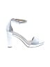 Naturalizer Silver Sandals Size 9 - photo 1