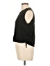 FRAME 100% Linen Black Sleeveless T-Shirt Size L - photo 5