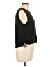 FRAME 100% Linen Black Sleeveless T-Shirt Size L - photo 4