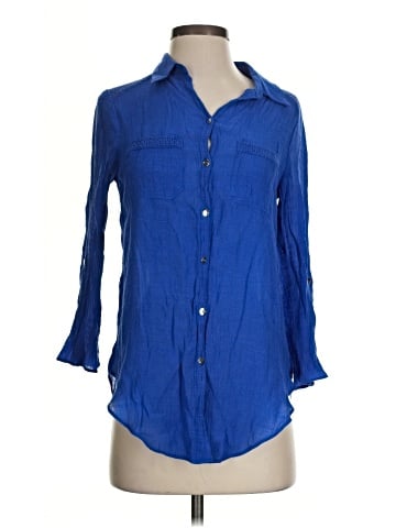 AB Studio 3/4 Sleeve Button-Down Shirt (view 1)