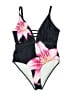 Unbranded Floral Black One Piece Swimsuit Size 1X - photo 1