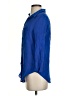 AB Studio Blue 3/4 Sleeve Button-Down Shirt Size S - photo 5