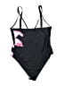 Unbranded Floral Black One Piece Swimsuit Size 1X - photo 2