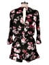 Ambiance 100% Rayon Floral Black Romper Size L - photo 2