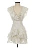 Veronica Beard Ivory Tan Cocktail Dress Size S (estimated) - photo 1