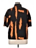 Shein Curve Print Orange Short Sleeve Blouse Size 14 Plus (1) - photo 2