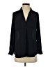 Ann Taylor 100% Polyester Black Long Sleeve Blouse Size S (petite) - photo 1