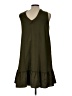 Taylor 100% Polyester Solid Green Casual Dress Size 10 - photo 2