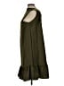 Taylor 100% Polyester Solid Green Casual Dress Size 10 - photo 5