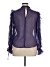 River Island 100% Polyester Purple 3/4 Sleeve Blouse Size 14 - photo 2