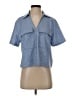 MICHAEL Michael Kors Blue Short Sleeve Blouse Size S - photo 1