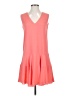 BCBGMAXAZRIA 100% Polyester Solid Orange Casual Dress Size XXS - photo 1