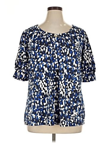 Notations Short Sleeve Blouse (view 1)