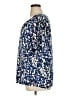 Notations Animal Print Blue Short Sleeve Blouse Size 1X - photo 5