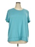 Hanes Teal Short Sleeve Top Size 2X - photo 1