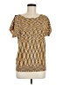 MICHAEL Michael Kors Gold Short Sleeve Top Size M - photo 1