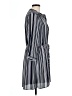 DR2 100% Polyester Stripes Blue Casual Dress Size L - photo 4