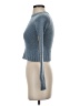 Modern Amusement 100% Lambswool Color Block Blue Wool Pullover Sweater Size S - photo 5