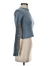Modern Amusement 100% Lambswool Color Block Blue Wool Pullover Sweater Size S - photo 4