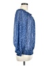 MICHAEL Michael Kors Blue Long Sleeve Blouse Size M - photo 4