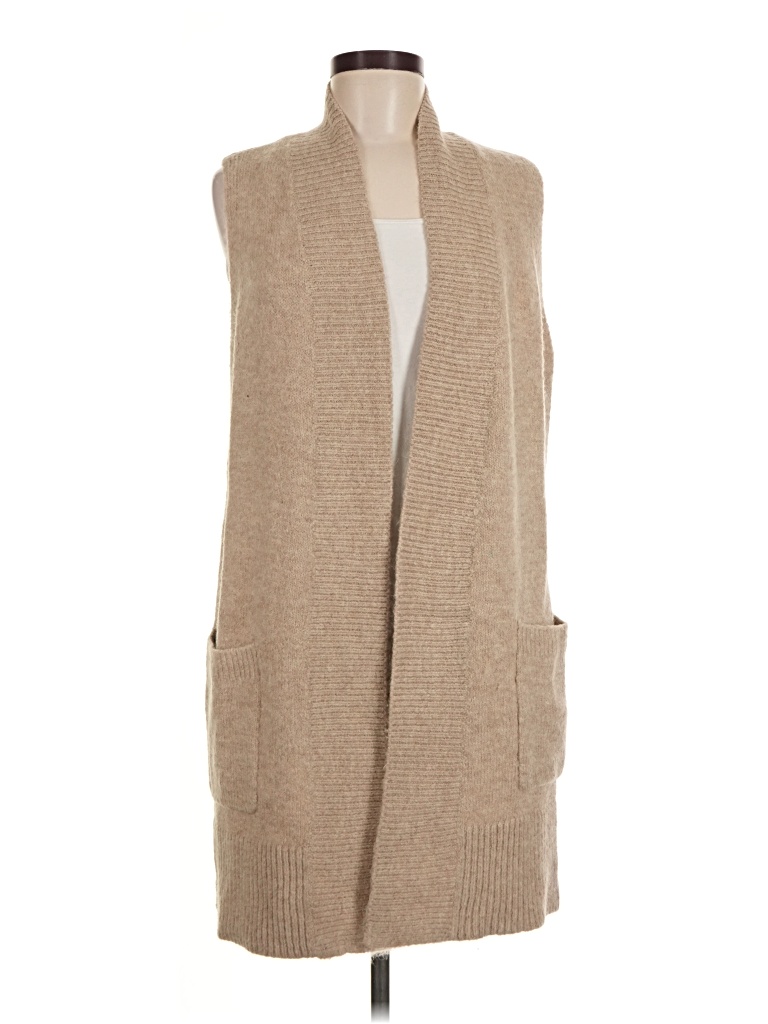 Pre-owned Ann Taylor Loft Cardigan Sweater In Tan