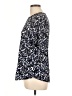 Rebecca Taylor 100% Silk Animal Print Silver Short Sleeve Top Size 10 - photo 5