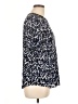Rebecca Taylor 100% Silk Animal Print Silver Short Sleeve Top Size 10 - photo 4