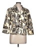 Anthracite Print Ivory Tan Blazer Size 12 - photo 1