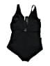 City Chic Solid Black One Piece Swimsuit Size 14 Plus (XS) - photo 2