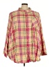 Torrid 100% Rayon Plaid Pink 3/4 Sleeve Blouse Size 5X Plus (6) - photo 1