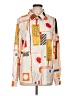 Shein Print Orange Long Sleeve Blouse Size 12 - photo 1