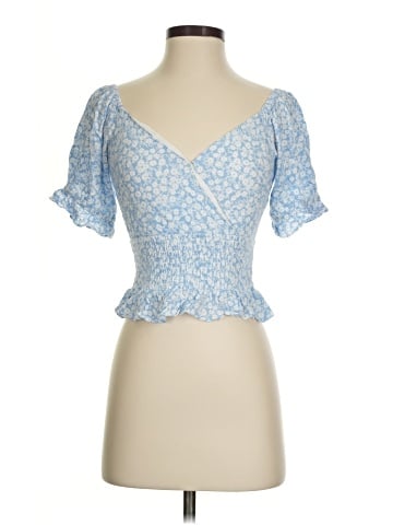 Lost + Wander Short Sleeve Blouse (view 1)