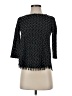 Anthropologie 100% Polyester Black 3/4 Sleeve Top Size XS - photo 1