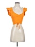 Zara Orange Short Sleeve Top Size S - photo 1