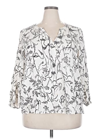 Philosophy Republic Clothing 3/4 Sleeve Blouse (view 1)