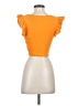 Zara Orange Short Sleeve Top Size S - photo 2