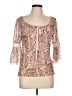 Stella 100% Polyester Pink 3/4 Sleeve Blouse Size L - photo 1
